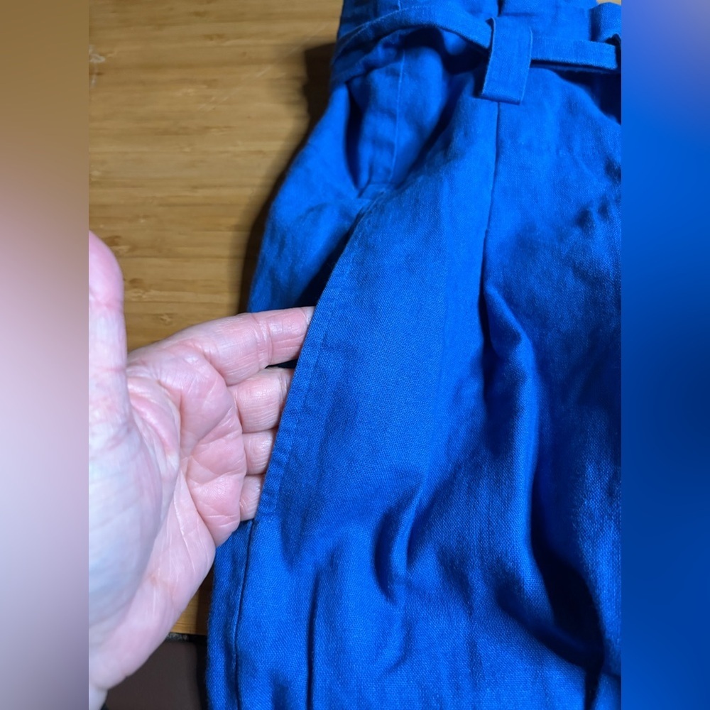 GUC Eudon Choi- Wide Leg Linen Trousers. Size 16 - Picture 10 of 13